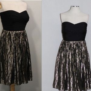Erin Erin Fetherston Silk Black Gold Dresses